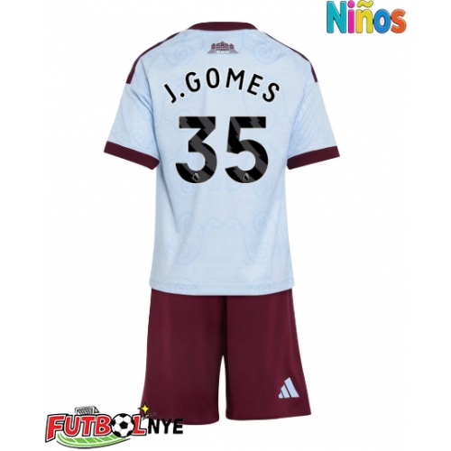 Camiseta Aston Villa Joao Gomes #35 Tercera Equipación para niños 2026-27 manga corta (+ pantalones cortos)